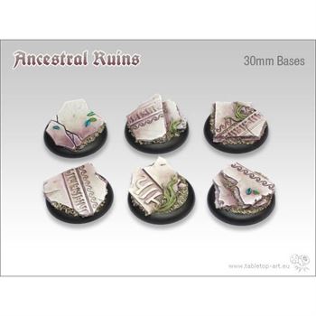 Ancestral Ruins - 30mm Round Lipped Bases