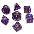 Borealis: Royal Purple/Gold 7-Die Set