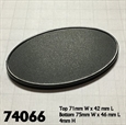 75 x 46mm Oval Gaming Base (10)