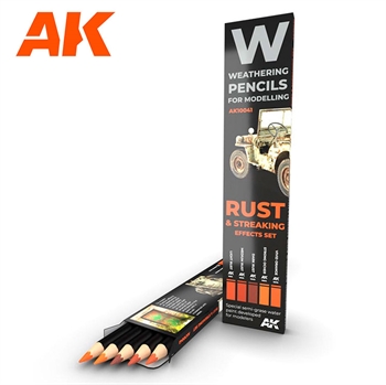 Weathering Pencils: Rust & Streaking