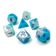 Gemini: Pearl Turquoise-White/Blue Luminary 7-Die Set