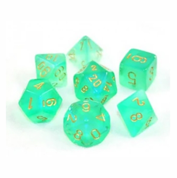 Borealis: Light Green/Gold 7-Die Set (Luminary)