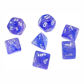 Borealis: Purple/White 7-Die Set (Luminary)