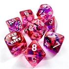 Lab Dice: Nebula - Black Light Special/White 7-Dice Set