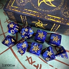 Elder Dice: Blue Astral Elder Sign (9) Incl. Spellbook Box