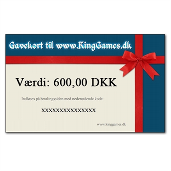 Gavekort 600,- DKK
