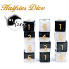 Halfsies Dice: Yin Yang D6 (12)