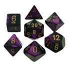 Gemini: Black-Purple / Gold 7-Die Set