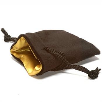 Large Black/Gold Koplow Velvet Bag