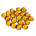Amber Glass Stones (20)