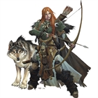 Adowyn & Leryn (Iconic Hunter & Wolf)