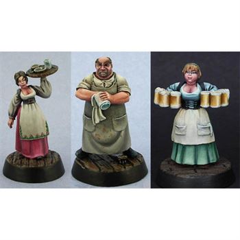 Townsfolk: Bartender and Wenches