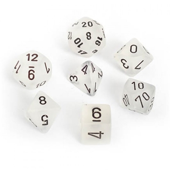 Frosted: Clear/Black 7-Die Set