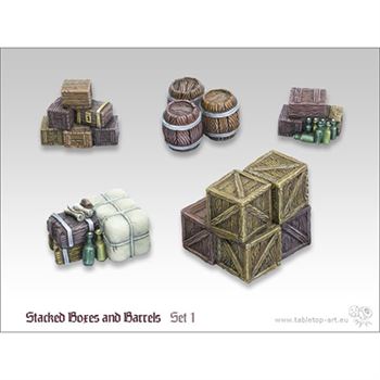 Stacked Boxes and Barrels Set 1