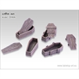 Wood Coffins Set