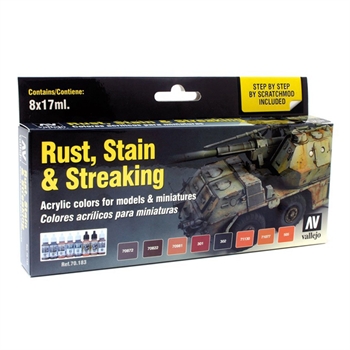 Vallejo - Rust, Stain and Streaking Set (Model Color)