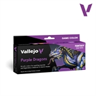 Vallejo - Purple Dragons Paint Set